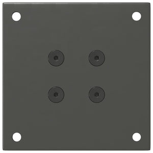 Gambe per tavolino 4 pz Antracite 42-44 cm Acciaio 4012454