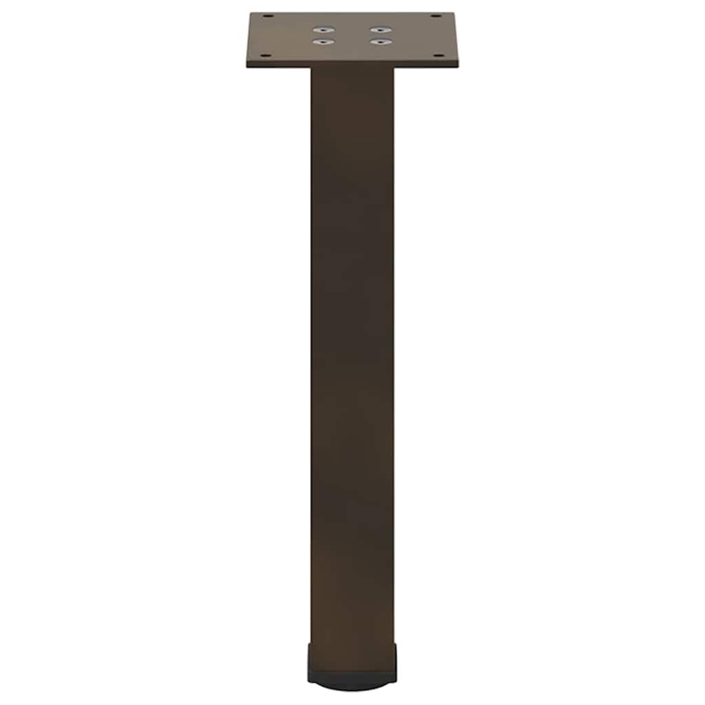 vidaXL Gambe per Tavolino da Caffè 4 pz in Acciaio Naturale 42-44 cm Acciaio