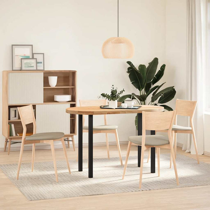 vidaXL Gambe per tavolo consolle 4 pz nere 72-74 cm in acciaio