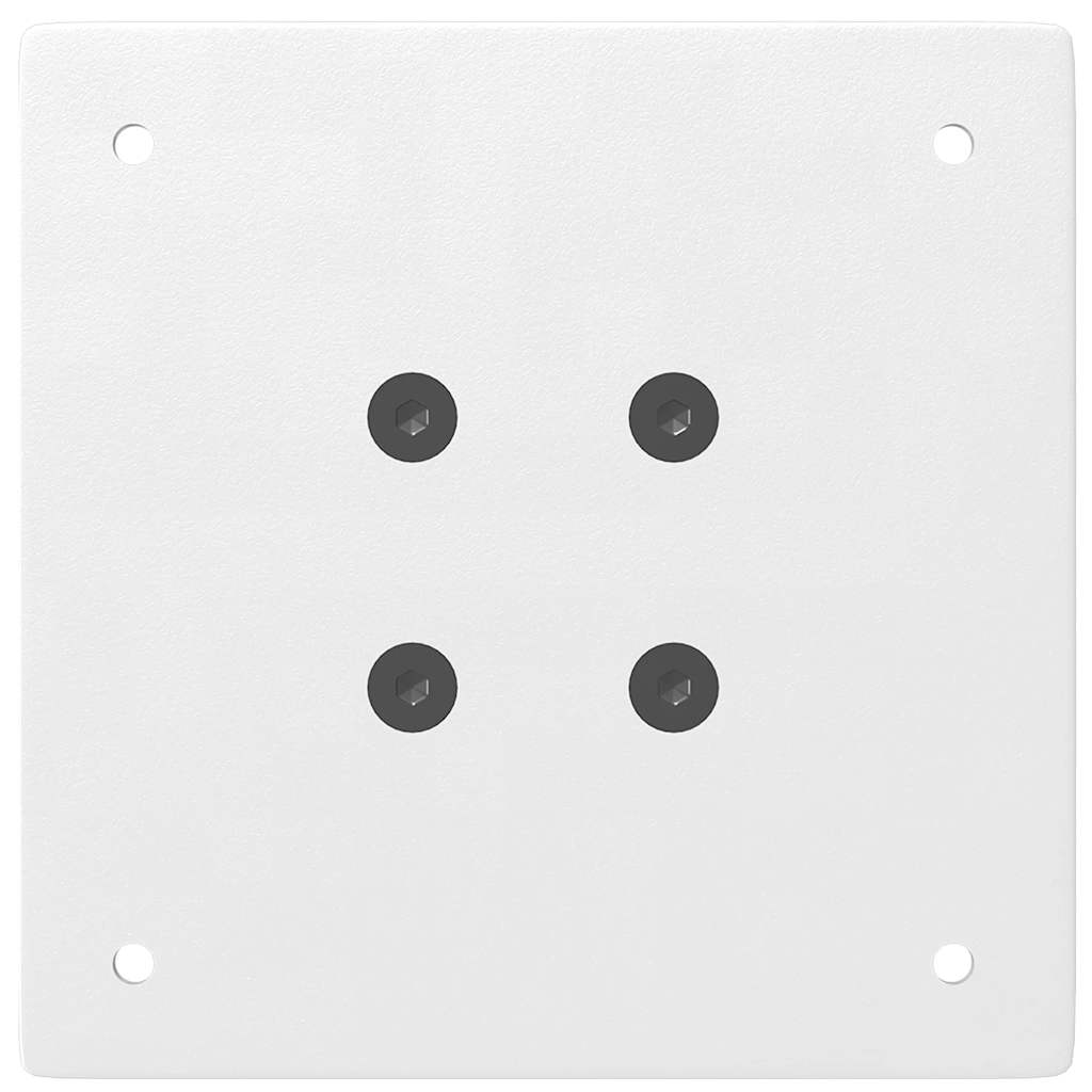 Gambe per tavolo consolle 4 pz Bianche 72-74 cm Acciaio 4012457