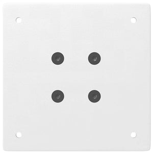 Gambe per tavolo consolle 4 pz Bianche 72-74 cm Acciaio 4012457