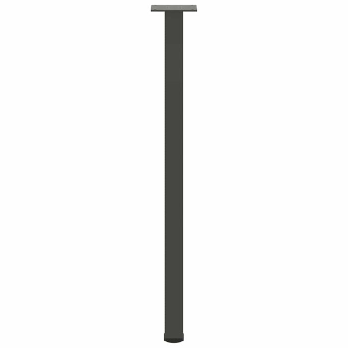 Gambe per tavolo consolle 4 pz Antracite 72-74 cm Acciaio