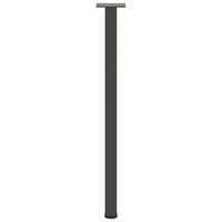 Gambe per tavolo consolle 4 pz Antracite 72-74 cm Acciaio