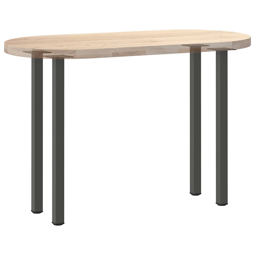 Gambe per tavolo consolle 4 pz Antracite 72-74 cm Acciaio