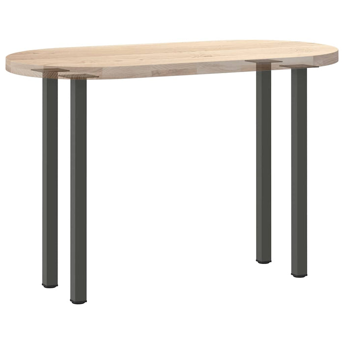 Gambe per tavolo consolle 4 pz Antracite 72-74 cm Acciaio