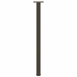 Gambe per tavolo consolle 4 pz in acciaio naturale 72-74 cm