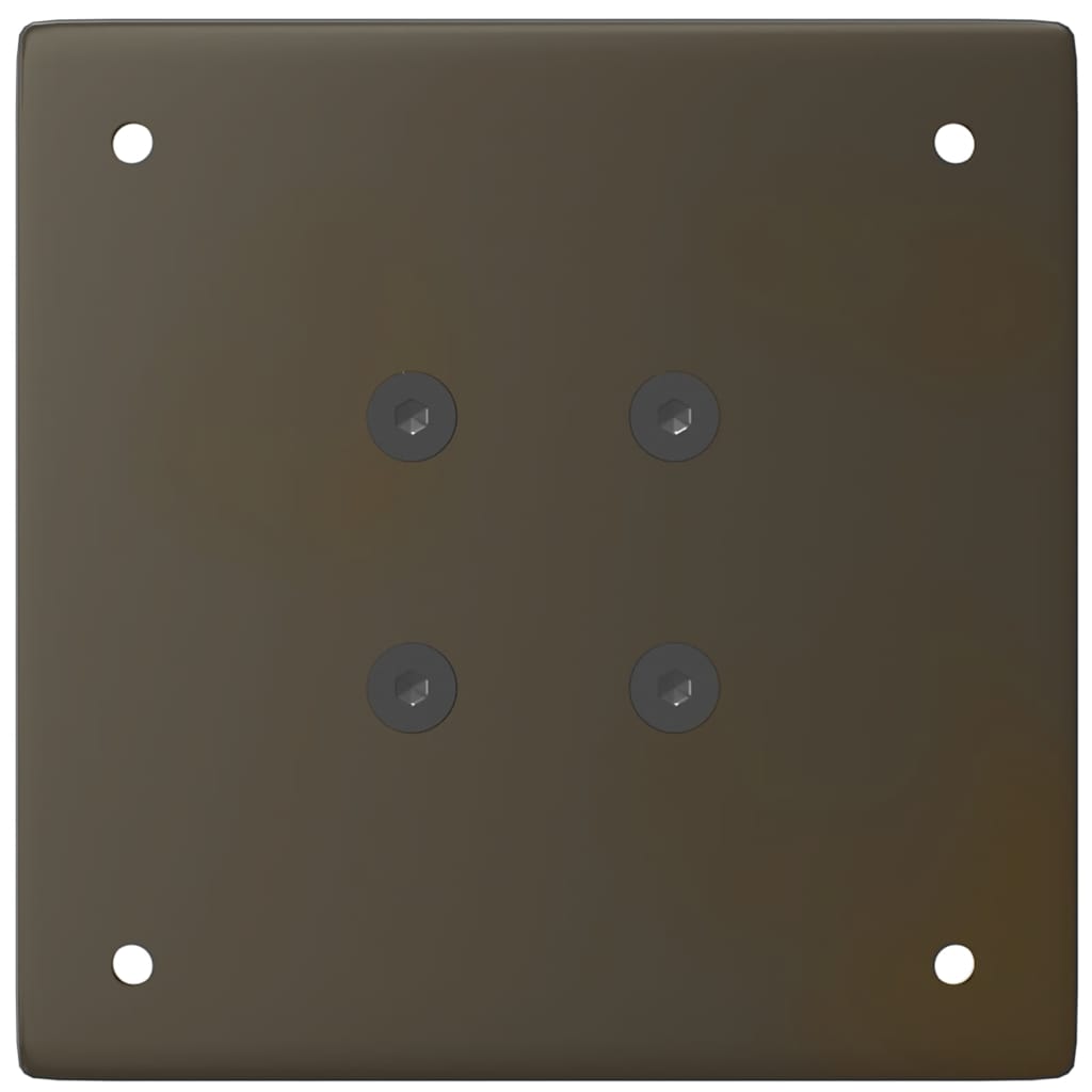 Gambe per tavolo consolle 4 pz in acciaio naturale 72-74 cm