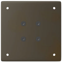 Gambe per tavolo consolle 4 pz in acciaio naturale 72-74 cm