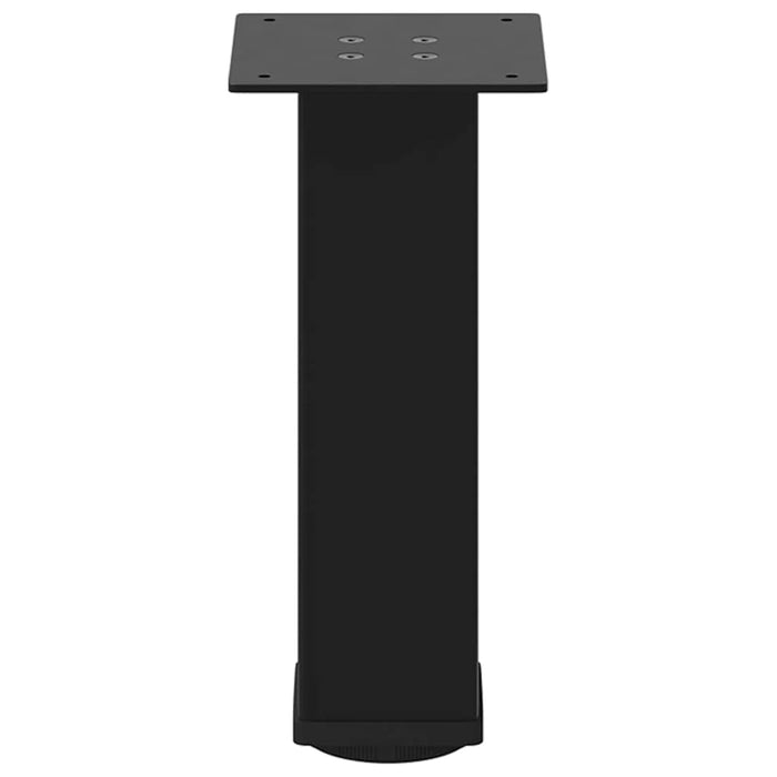 vidaXL Gambe per Tavolino da Caffè 4 pz Nere 30-32 cm Acciaio