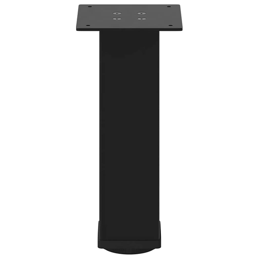 Gambe per Tavolino da Caff¨¨ 4 pz-Set di 4 Gamba per Tavolo Nere 30-32 cm Acciaio