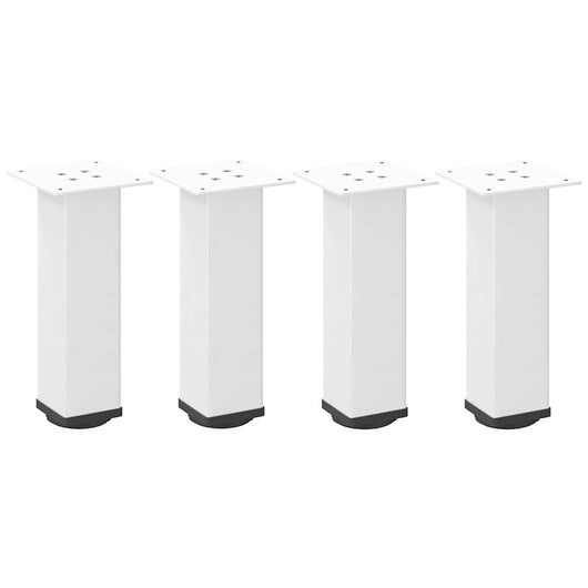 vidaXL Gambe per Tavolino da Caffè 4 pz Bianche 30-32 cm Acciaio