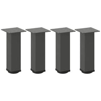 vidaXL Gambe per tavolino 4 pz Antracite 30-32 cm Acciaio