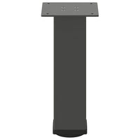 Gambe per tavolino 4 pz-Set di 4 Gamba per Tavolo Antracite 30-32 cm Acciaio 578740
