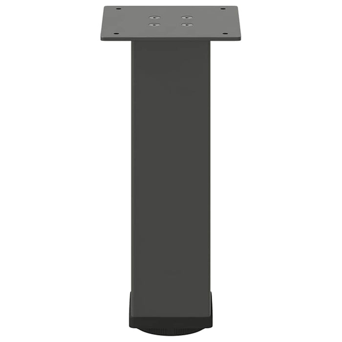 Gambe per tavolino 4 pz-Set di 4 Gamba per Tavolo Antracite 30-32 cm Acciaio 578740