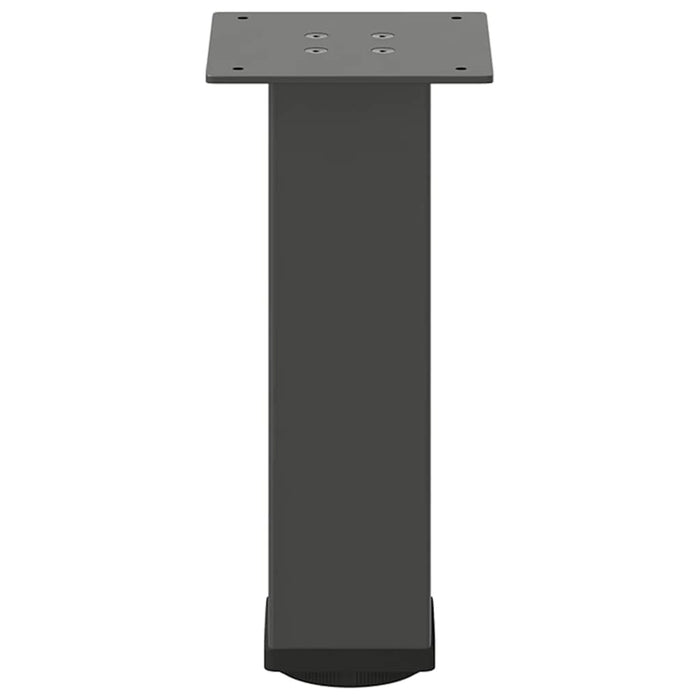 vidaXL Gambe per tavolino 4 pz Antracite 30-32 cm Acciaio