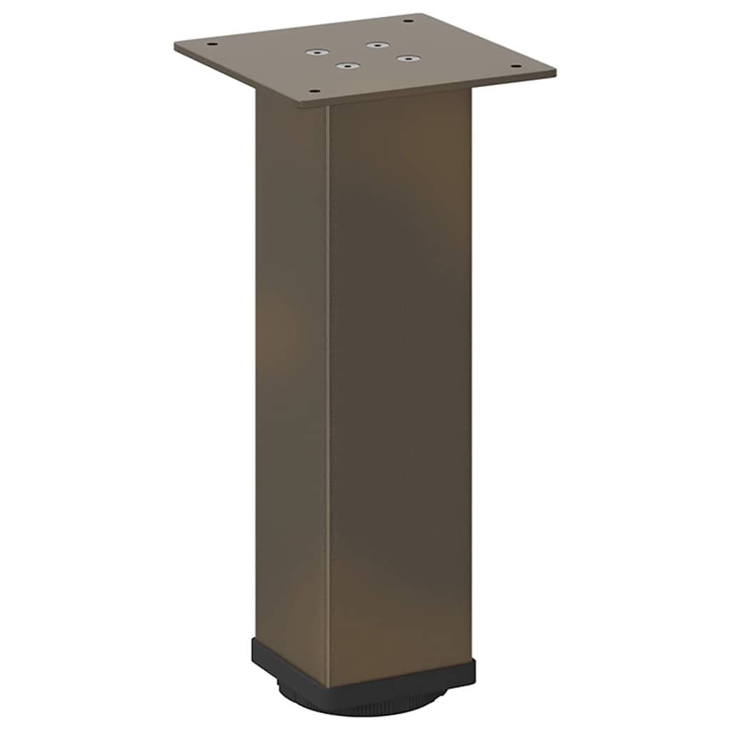 Gambe per Tavolino da Caffè 4 pz Acciaio Naturale 30-32 cm Acciaio 4012463