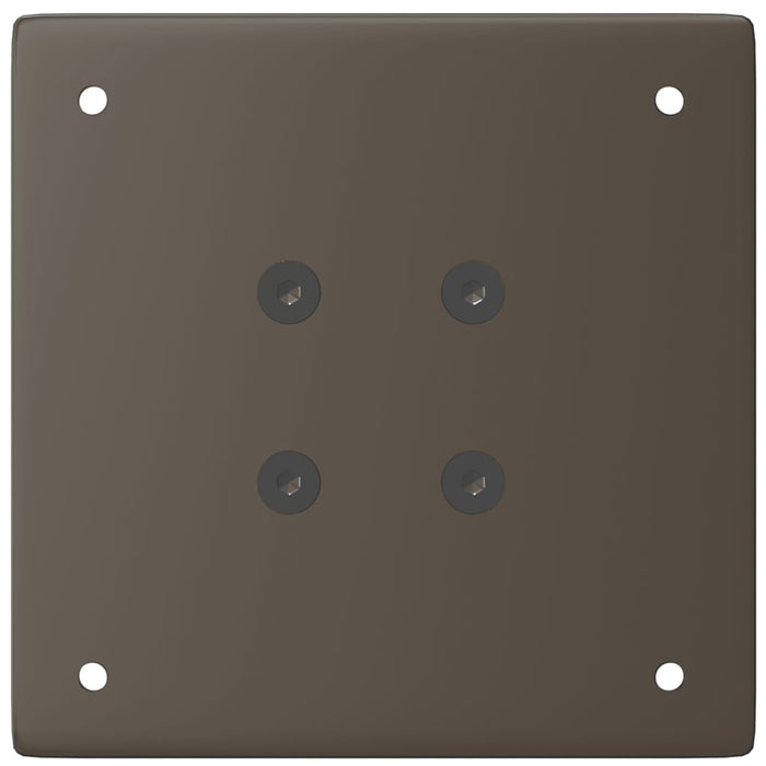 Gambe per Tavolino da Caffè 4 pz Acciaio Naturale 30-32 cm Acciaio 4012463