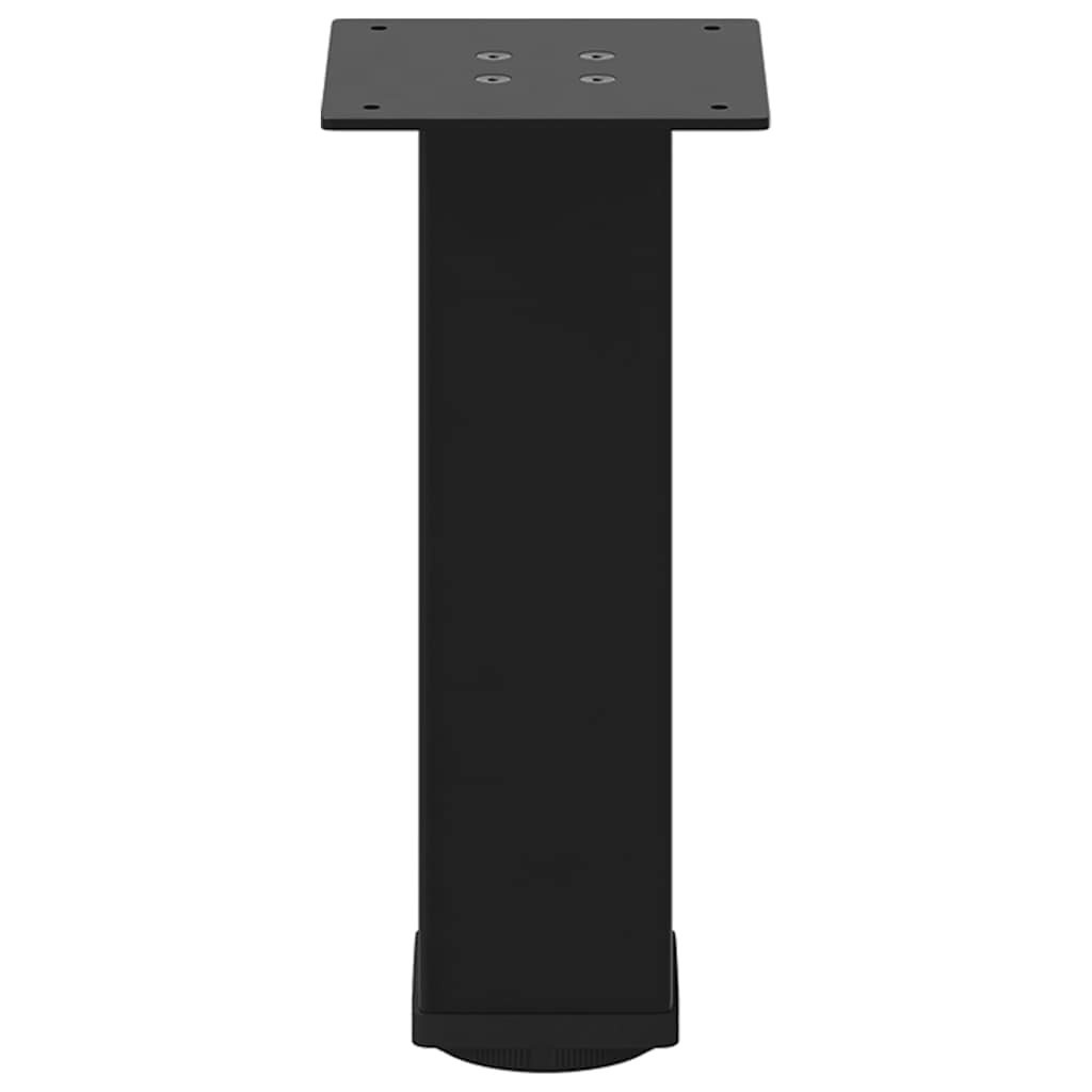 Gambe per Tavolino da Caffè 4 pz Nere 42-44 cm Acciaio