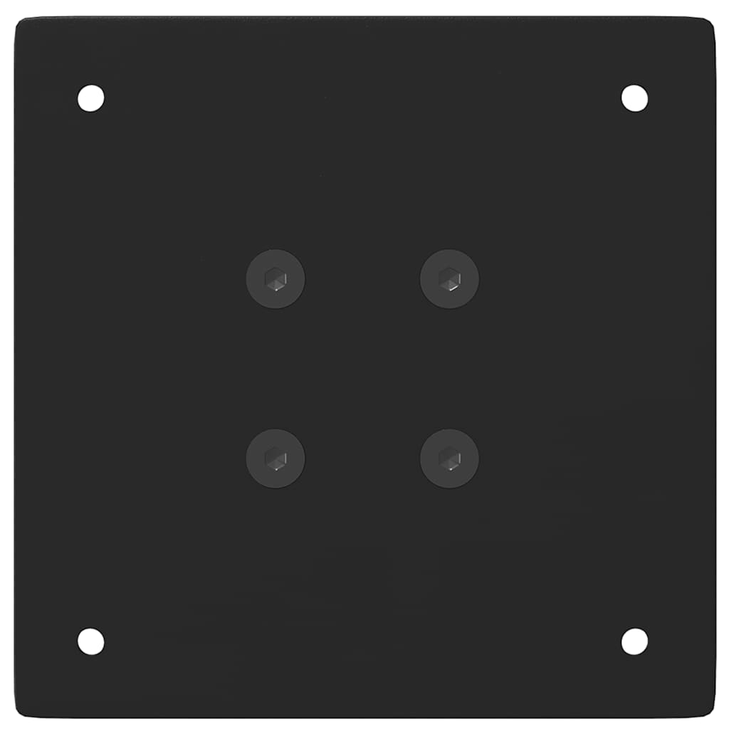 Set di 4 gambe regolabili per tavolino da caffè 42 x 44 cm in moderno acciaio nero 02_0056761