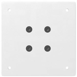 Gambe per Tavolino da Caffè 4 pz Bianche 42-44 cm Acciaio