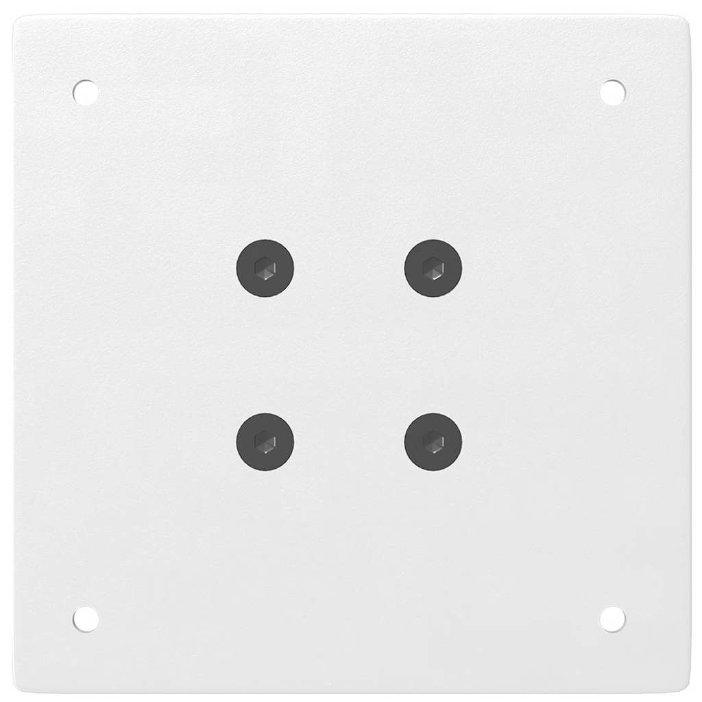 Gambe per Tavolino da Caffè 4 pz Bianche 42-44 cm Acciaio 4012465