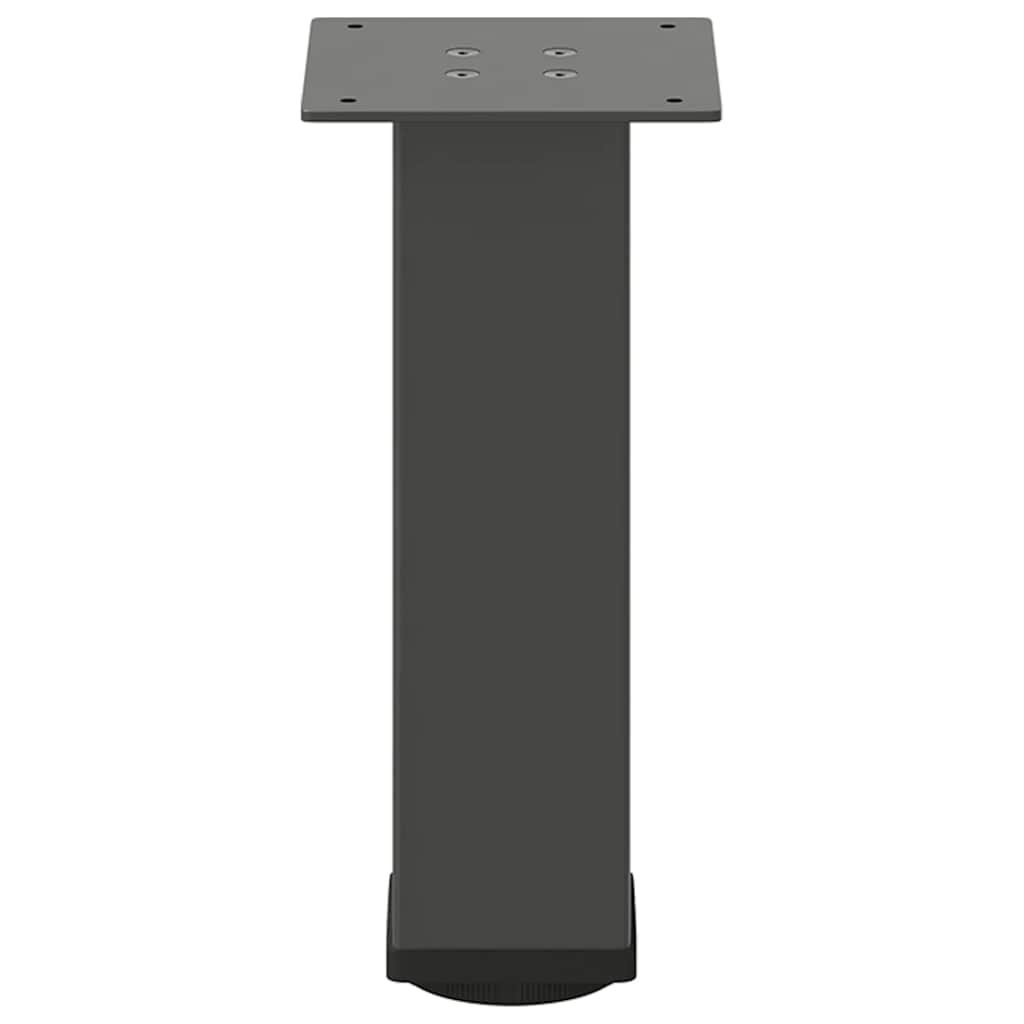 Gambe per tavolino 4 pz Antracite 42-44 cm Acciaio