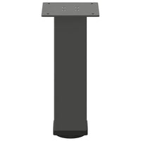Gambe per tavolino 4 pz-Set di 4 Gamba per Tavolo Antracite 42-44 cm Acciaio 130230