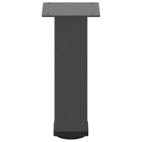 Gambe per tavolino 4 pz Antracite 42-44 cm Acciaio