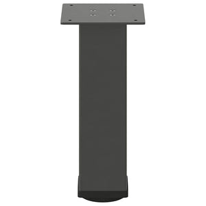 Gambe per tavolino 4 pz Antracite 42-44 cm Acciaio