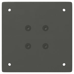 Gambe per tavolino 4 pz-Set di 4 Gamba per Tavolo Antracite 42-44 cm Acciaio 130230