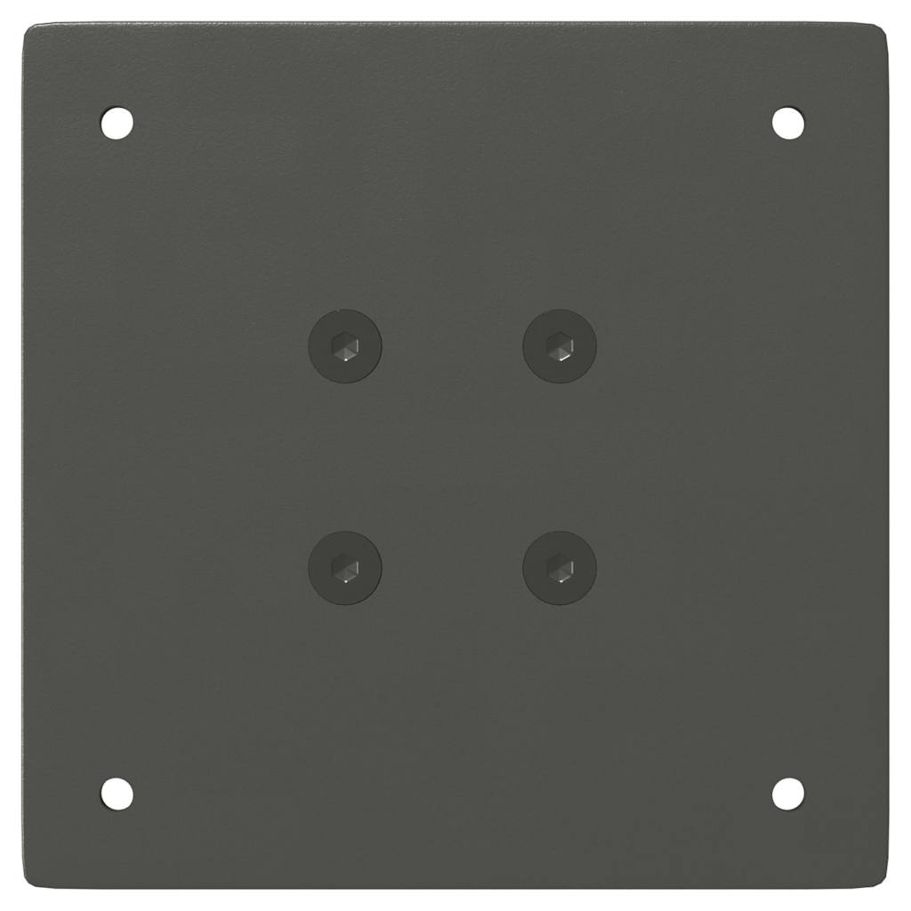 Gambe per tavolino 4 pz Antracite 42-44 cm Acciaio