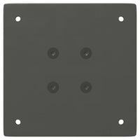 Gambe per tavolino 4 pz Antracite 42-44 cm Acciaio