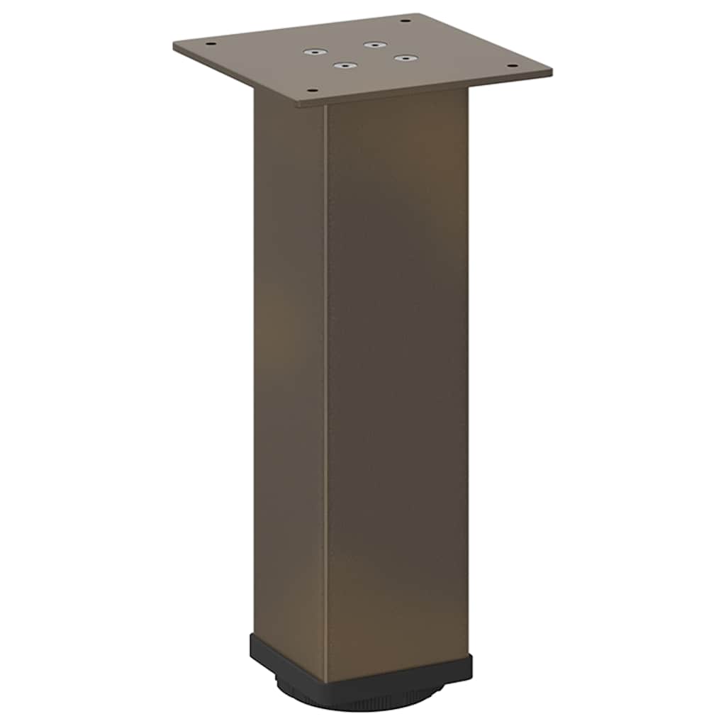 Gambe per Tavolino da Caffè 4 pz in Acciaio Naturale 42-44 cm Acciaio