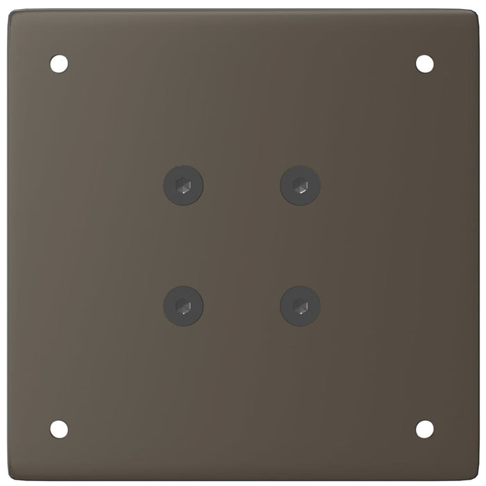 Gambe per Tavolino da Caff¨¨ 4 pz-Set di 4 Gamba per Tavolo in Acciaio Naturale 42-44 cm Acciaio 389036