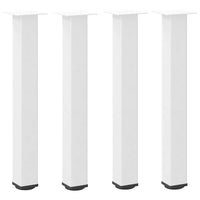 vidaXL Gambe per tavolo consolle 4 pz Bianche 72-74 cm Acciaio