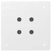 vidaXL Gambe per tavolo consolle 4 pz Bianche 72-74 cm Acciaio