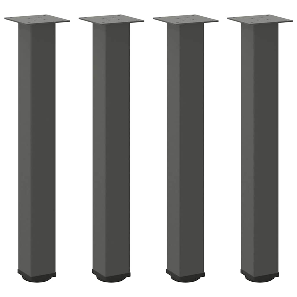 Gambe per tavolo consolle 4 pz Antracite 72-74 cm Acciaio 4012470