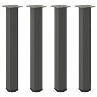 Gambe per tavolo consolle 4 pz Antracite 72-74 cm Acciaio 4012470