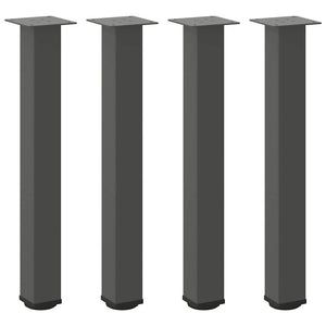 Gambe per tavolo consolle 4 pz Antracite 72-74 cm Acciaio 4012470