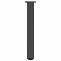 Gambe per tavolo consolle 4 pz Antracite 72-74 cm Acciaio