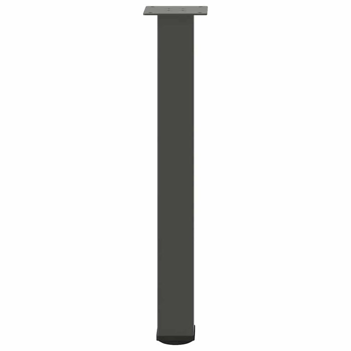 Gambe per tavolo consolle 4 pz Antracite 72-74 cm Acciaio