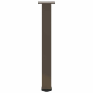 Gambe per tavolo consolle 4 pz in acciaio naturale 72-74 cm