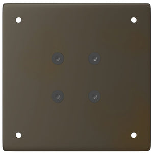 Gambe per tavolo consolle 4 pz in acciaio naturale 72-74 cm