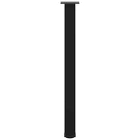 Gambe per tavolo da bar 4 pz nere 90-92 cm in acciaio