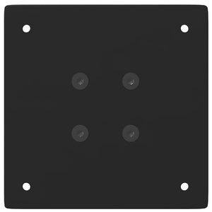 Gambe per tavolo da bar 4 pz nere 90-92 cm in acciaio 4012472