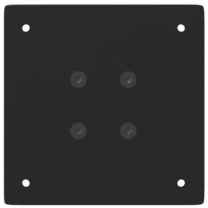 Gambe per tavolo da bar 4 pz nere 90-92 cm in acciaio 4012472