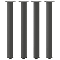 Gambe per tavolo da bar 4 pz Antracite 90-92 cm Acciaio 4012474