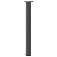 Gambe per tavolo da bar 4 pz Antracite 90-92 cm Acciaio 4012474