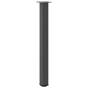 Gambe per tavolo da bar 4 pz Antracite 90-92 cm Acciaio 4012474