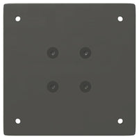 Gambe per tavolo da bar 4 pz Antracite 90-92 cm Acciaio 4012474